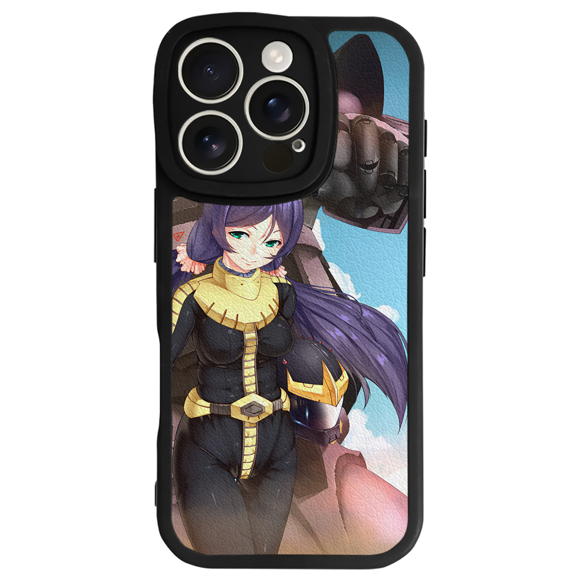 （画像用） 機動戦士ガンダム Mobile Suit Gundam 【iPhone 16シリーズ対応】シリコンスマホケース（レザー調） 材質：シリコン